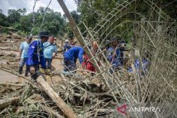 Dampak longsor di Subang