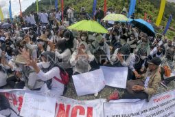Aksi damai tolak seleksi penerimaan PPPK di Kerinci