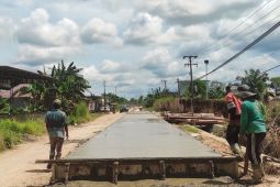Progres proyek jalan di Tanah Grogot capai 88 persen