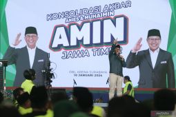 Konsolidasi akbar kader dan relawan Amin Jawa Timur