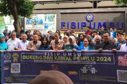 Ribuan mahasiswa FISIP UMSU diberangkatkan "Dukung dan Kawal Pemilu 2024"
