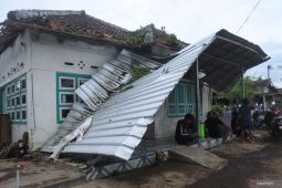 Dampak angin kencang di Bondowoso