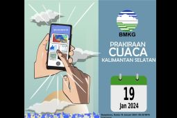BMKG prediksi wilayah Kalsel berpotensi terjadi hujan pada Jumat pagi