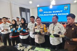 Polisi musnahkan 14.746 butir pil ekstasi sitaan dari tiga pelaku