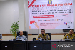 Kemenkumham Babel gelar penyuluhan hukum serentak tentang netralitas pemilu