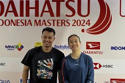 Rehan/Lisa maju ke perempat final Indonesia Masters 2024 setelah menangi rubber game ketat