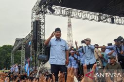Hari ke-64 masa kampanye Pilpres - Prabowo di Sumedang, sedang Gibran di Bandung