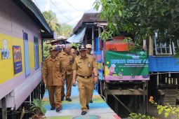 Desa Padangin Tabalong  miliki Kampung Warna Warni