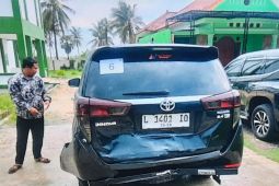 Tiga mobil rombongan "Amin" tabrakan beruntun di Sumenep