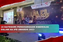 15 kategori penghargaan diberikan dalam HA IPB Awards 2023