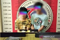 AB dan FA ditangkat tim Satres Narkoba Polres Palas