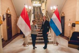 Retno Marsudi bersama Menlu Belanda bahas ekonomi hingga Palestina