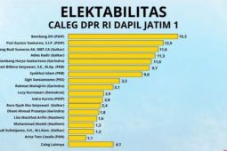 IndoPol Surveys: Elektabilitas pendatang baru kuasai peta caleg DPR RI Jatim I