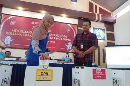 KPU Tulungagung gelar  simulasi coblosan di lapas