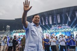 Relawan gelar konvoi dari monas untuk sapa pendukung Prabowo-Gibran