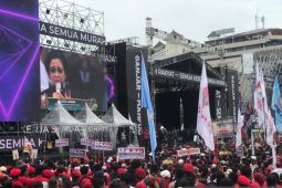 Nyanyi "Cinta Hampa", Megawati serukan menang satu putaran