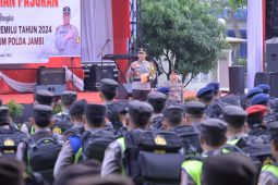 Kapolda Jambi pimpin apel pergeseran pasukan pengamanan TPS