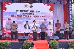 Polda Jambi doa bersama lintas agama mohon kelancaran Pemilu 2024