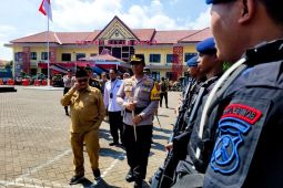 Brimob Polda Jatim disiagakan amankan pemilu di Situbondo