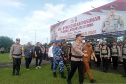 Polres Belitung terjunkan 195 personel amankan TPS Pemilu 2024