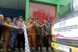 KPU Belitung distribusikan logistik pemilu ke wilayah kepulauan