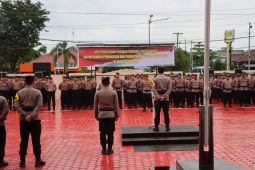 Kapolres Paser pimpin apel pengamanan pemilu