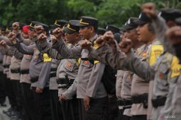 Pergeseran pasukan pengamanan Pemilu ke TPS di Sidoarjo