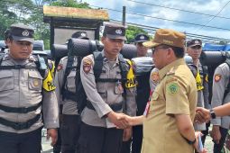 Polsek Sepaku lepas 66 personel untuk menjaga pemilu di IKN