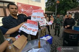 KPU Garut musnahkan 5.975 lembar surat suara rusak