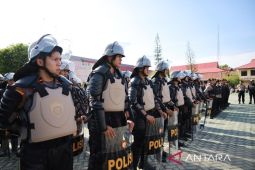 Polda Kalsel siagakan Dalmas Nusantara jelang pencoblosan