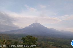 Semeru erupsi lagi dengan ketinggian letusan tak teramati