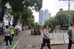 Akses Jalan Imam Bonjol dibuka kembali usai aksi massa depan Kantorv KPU RI berakhir
