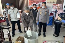 Polisi musnahkan 3 kilogram sabu-sabu asal Kalimantan Utara