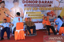 Basarnas Pangkalpinang menggelar donor darah massal