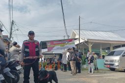Polda Jambi turunkan tim dengan anjing pelacak kawal PSU
