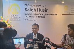 Saleh Husin berhasil raih gelar doktor SKSG UI