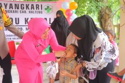 Bhayangkari Halmahera Tengah  gelar posyandu peduli anak dan balita