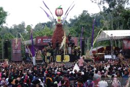 Tumpengan manggis di Wonosalam Jombang