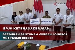 BPJS Ketenagakerjaan serahkan santunan korban longsor Muarasari Bogor