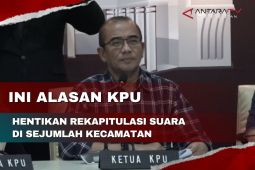 Ini alasan KPU hentikan rekapitulasi suara di sejumlah kecamatan