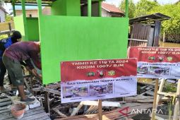 Satgas TMMD 119 Kodim Banjarmasin bangun MCK bagi warga Sungai Lulut