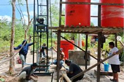 Penyediaan air bersih Program TMMD Kutai Barat  capai 80 persen