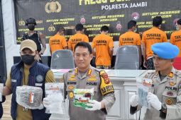 Polresta Jambi sita 1,6 kg sabu senilai Rp2,2 miliar selama Februari 2024
