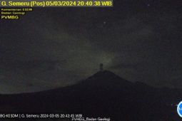 Semeru erupsi dengan ketinggian material vulkanik 800 meter