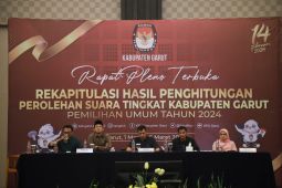 Rekapitulasi penghitungan suara pemilu tingkat Kabupaten Garut tuntas
