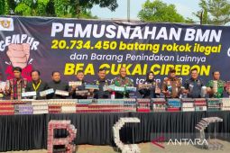 Kantor Bea dan Cukai Cirebon musnahkan barang ilegal senilai Rp26,4 miliar