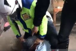 Polantas Polres Sukabumi Kota tangkap sopir truk ancam keselamatan pengguna jalan raya