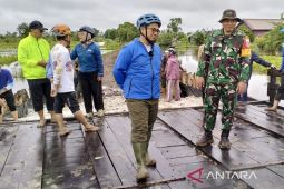 Wali Kota Banjarmasin dan Dandim tinjau progres TMMD ke-119 di Sungai Lulut