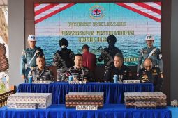 TNI AL Tanjung Balai Karimun gagalkan penyeludupan rokok ilegal di perairan Kepri
