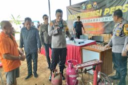 Polres Tabalong sita 560 tabung LPG 3 kg dari pelaku pengoplosan